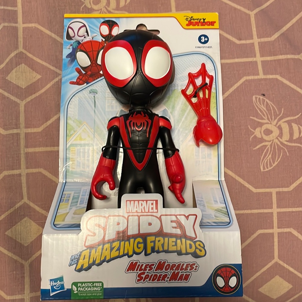 Spidey and friends miles morales spiderman toy